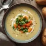 Gesundes cremige Kartoffelsuppe mit Gemüse Rezept