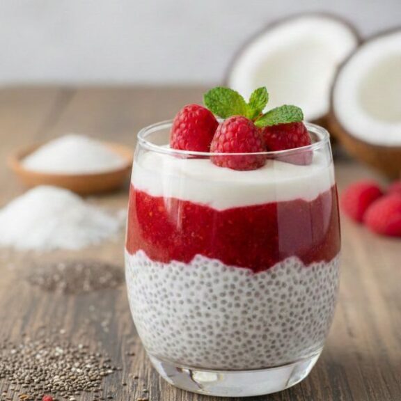 Gesundes Chia Dessert